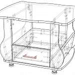 Чертеж Журнальный стол Ретро BMS