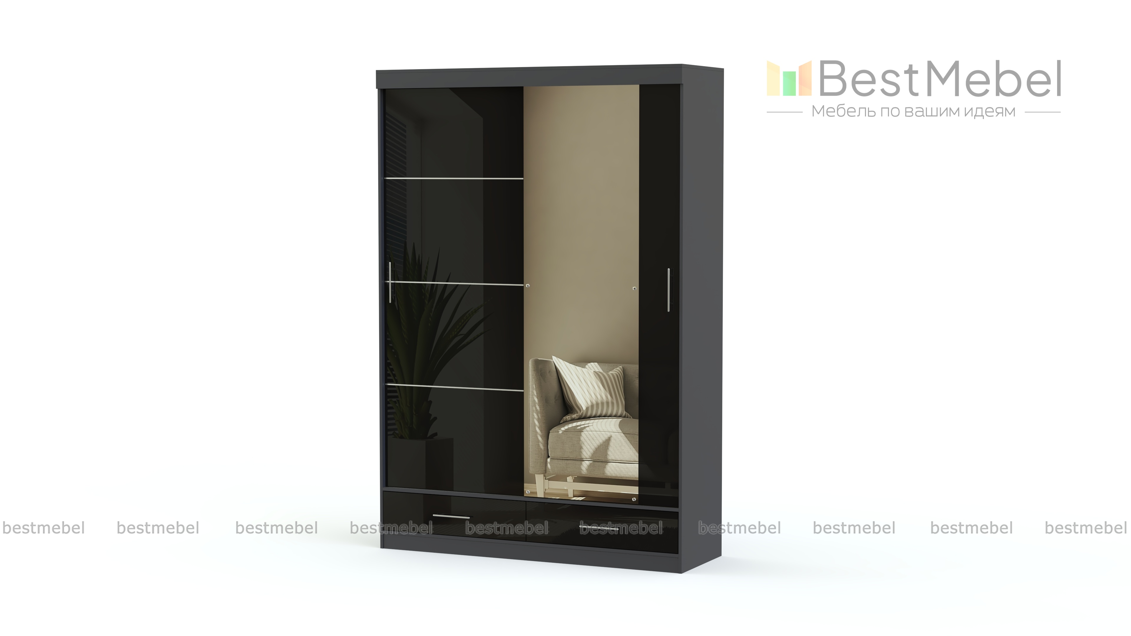 Шкаф-купе Марсель 208 Г 268 BMS