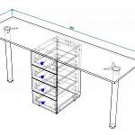 Чертеж Маникюрный стол Рио-4 BMS