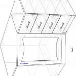 Чертеж Комод угловой Катерина-4 МДФ BMS