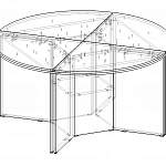 Чертеж Стол для переговоров Мир 8 BMS