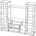 Чертеж Тумба под ТВ Ф-9 BMS