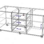 Чертеж Тумба сервисная Валли BMS