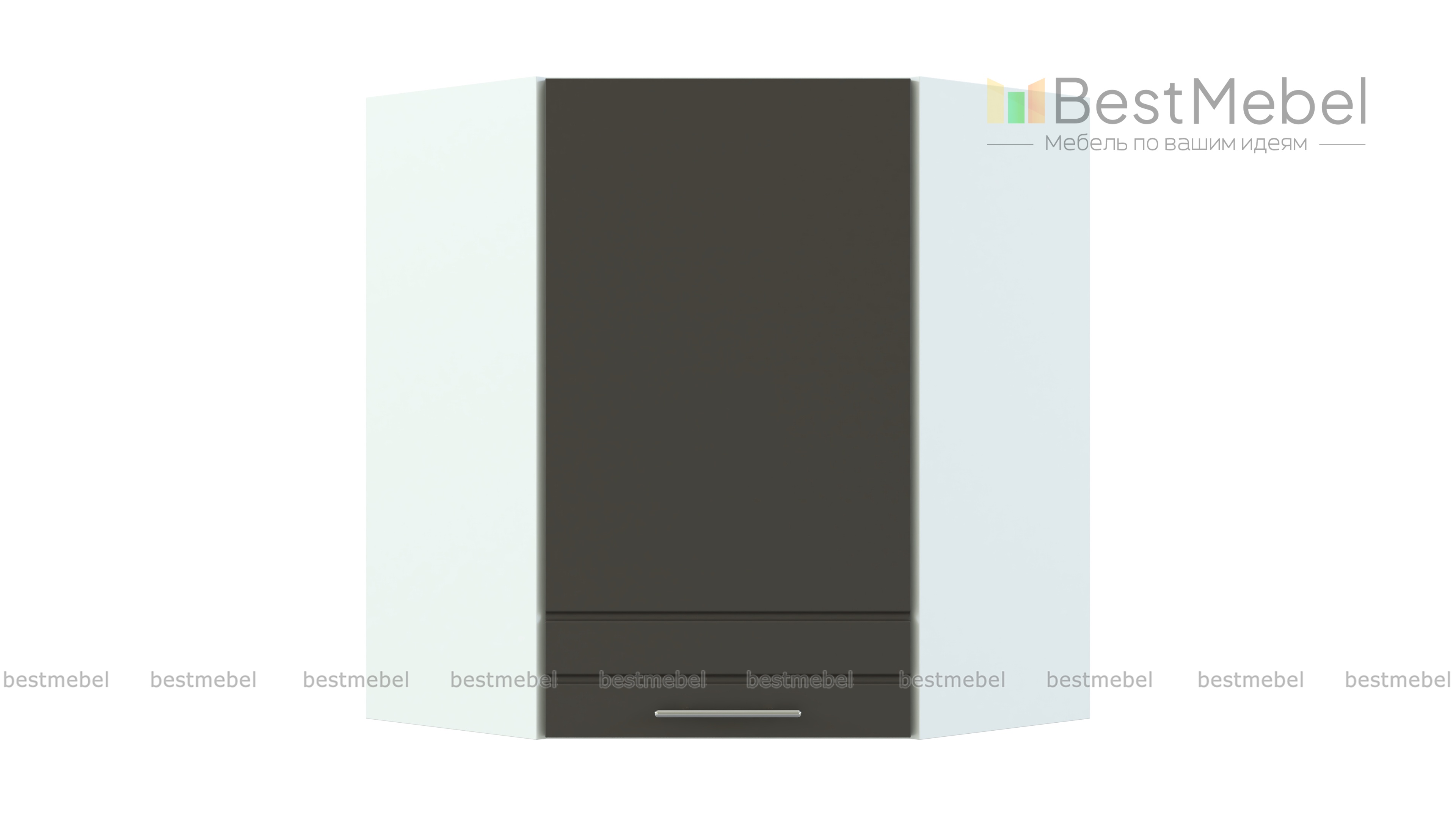 Олимпия шкаф навесной угловой BMS