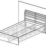 Чертеж Кровать Мадрид BMS