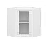 Шкаф навесной угловой со стеклом 590 Греция BMS - Фото 10