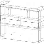 Чертеж Стойка ресепшн С-3 BMS
