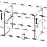 Чертеж Тумба под телевизор ИТО-07 BMS