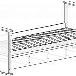 Чертеж Кровать Флоренция BMS