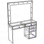 Чертеж Туалетный столик Лацио 2 BMS