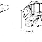 Чертеж Кухонный уголок Эффект BMS