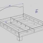 Чертеж Кровать СП-483 BMS