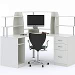 Стол угловой компьютерный Myau СУ-11 с надстройкой BMS - Фото 1