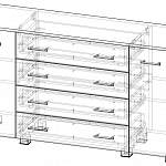 Чертеж Комод К-4 BMS