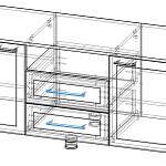 Чертеж Комод Дуэт-2 BMS