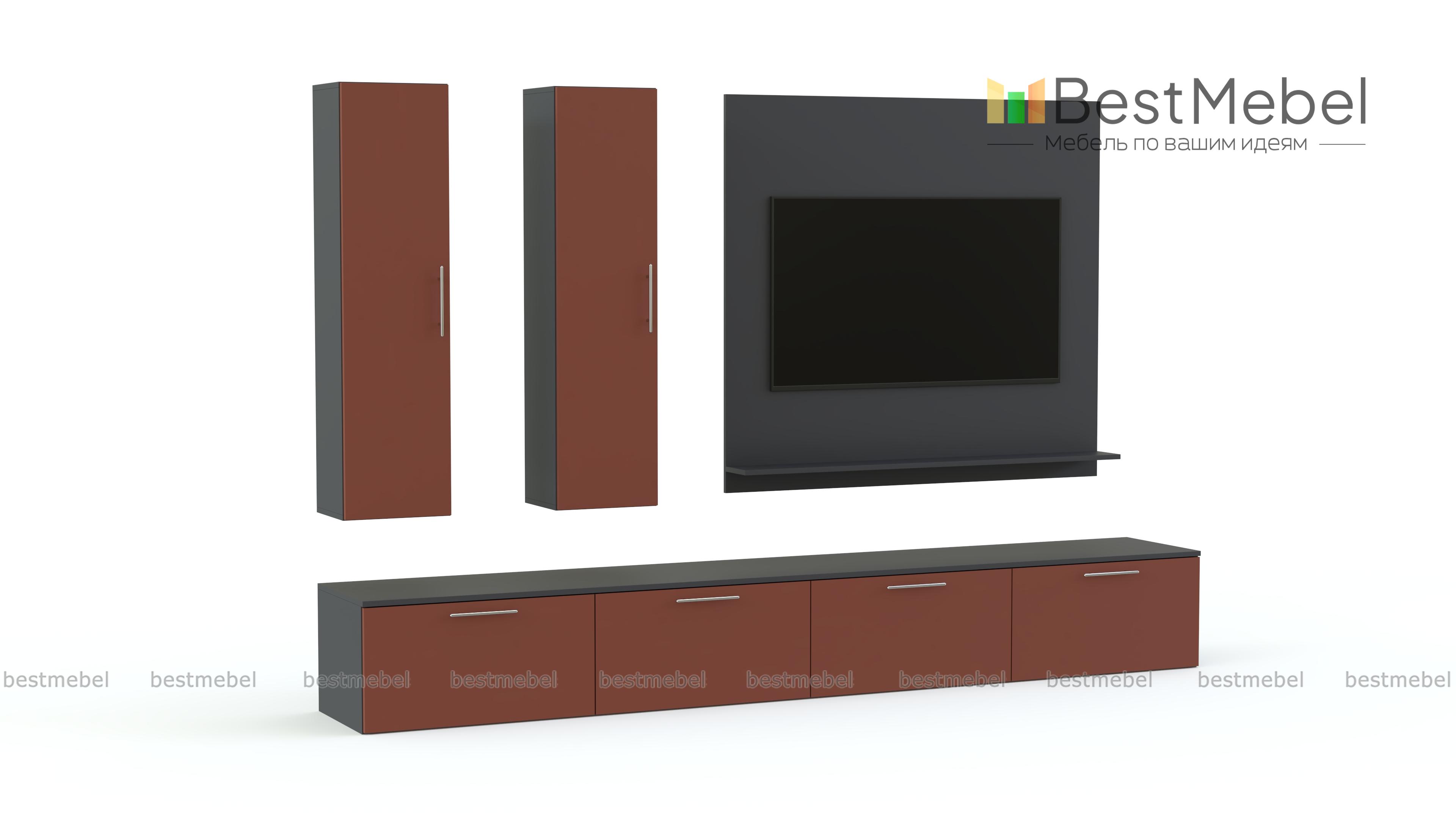 Стенка модульная Forma light 8 BMS - Фото