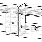 Чертеж Трехъярусная кровать Миф 42.1.7 BMS