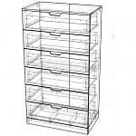 Схема сборки Комод Нордли Nordli 7
