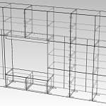 Чертеж Стенка для гостиной Бертина 4 BMS