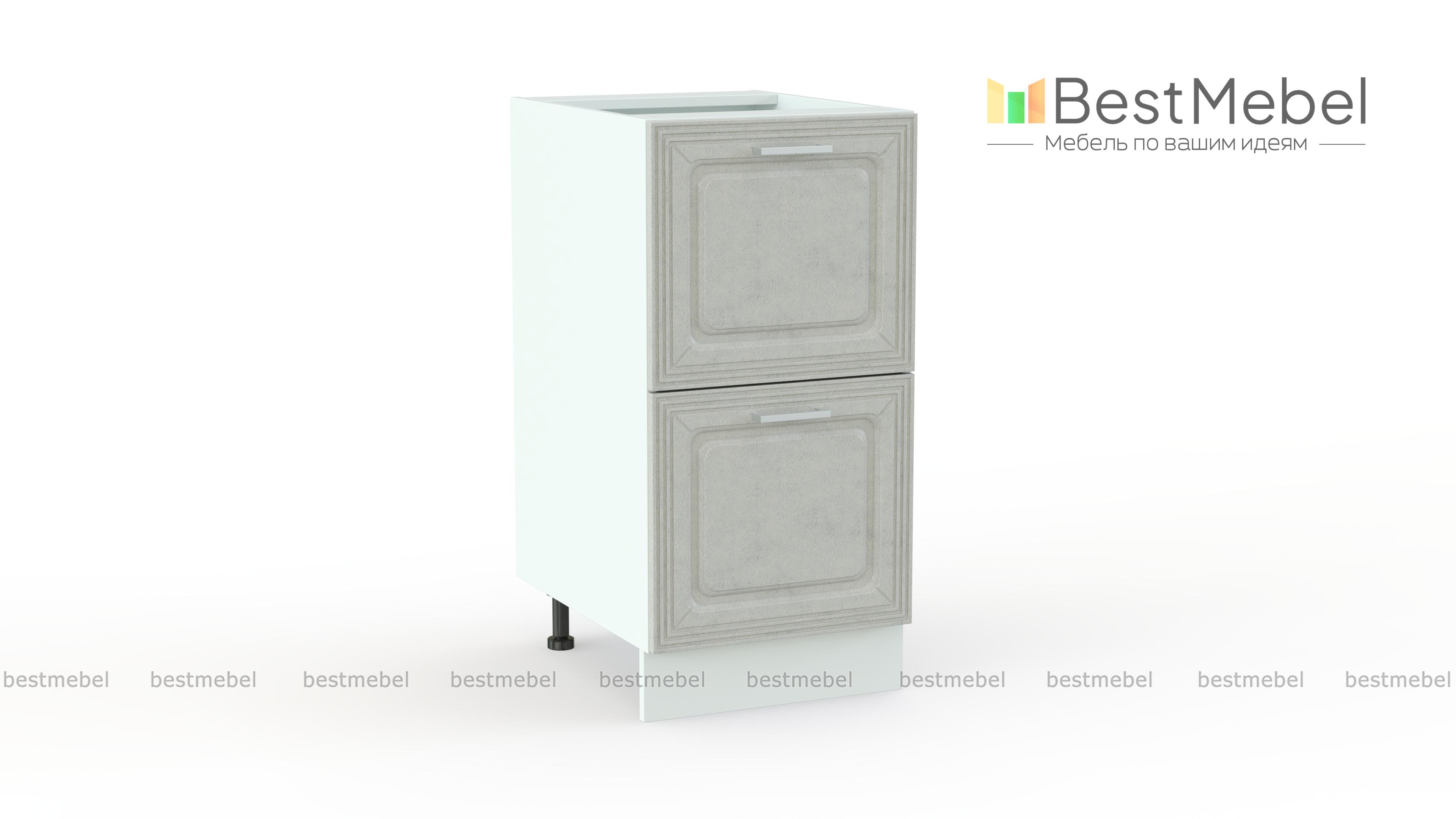 Шкаф нижний с 2-мя большими ящиками Ника BMS - Фото