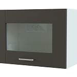 Шкаф верхний горизонтальный остекленный Лофт BMS - Фото 1